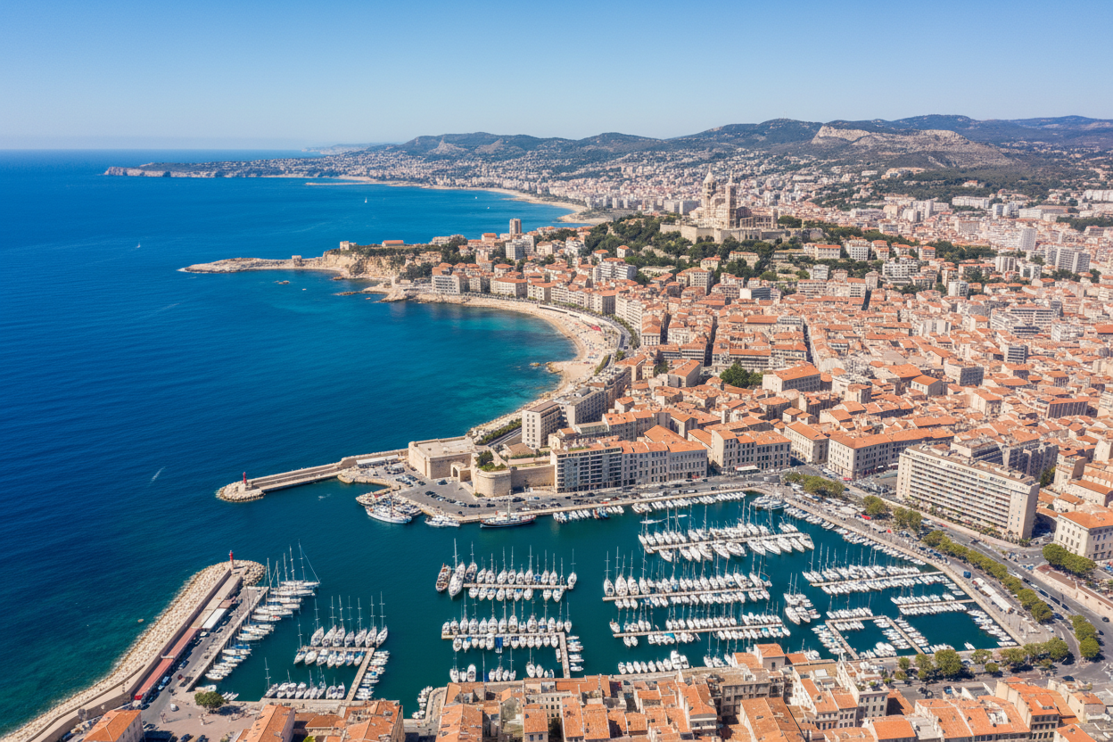 marseille vue du ciel 